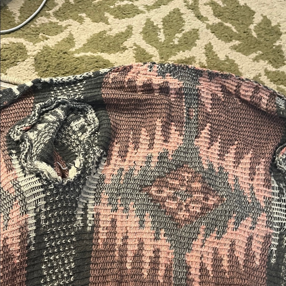 Aztec Patterned Open Front Cardigan - Picture 5 of 6